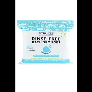 SCRUBZZ Rinse Free 25pc Bath Single Use Shower Sponge